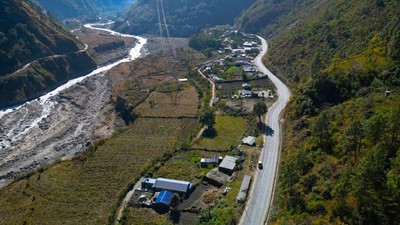 कालीगण्डकी करिडोरको तातोपानी–घाँसा खण्ड स्तरोन्नति सम्पन्न